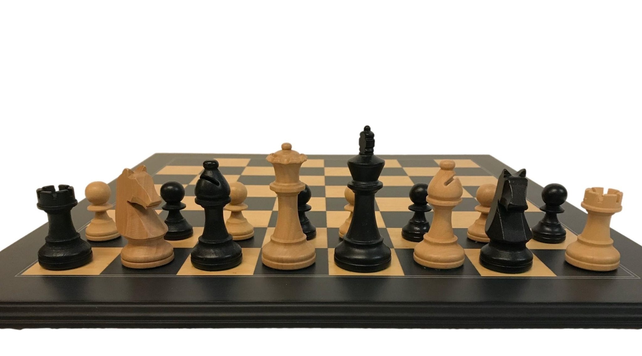 Pack pièces d'échecs noires + boîte de rangement - jeu d'échecs pièces d'échecs classiques - Rouge et Noir