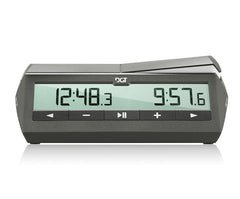 Pendule FIDE officielle - DGT 1500 - Grise - accessoire d'échecs pendule d'échecs - Rouge et Noir