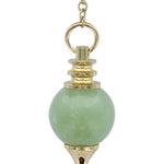 Pendule Sephoroton - Calcédoine Verte - Pendule divinatoire - Rouge et Noir