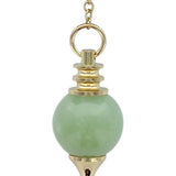 Pendule Sephoroton - Calcédoine Verte - Pendule divinatoire - Rouge et Noir
