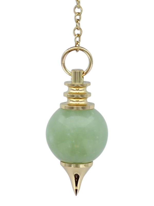 Pendule Sephoroton - Calcédoine Verte - Pendule divinatoire - Rouge et Noir