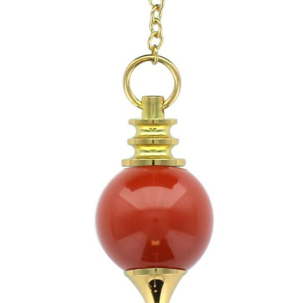 Pendule Sephoroton - Jaspe Rouge - Pendule divinatoire cadeau bel objet - Rouge et Noir