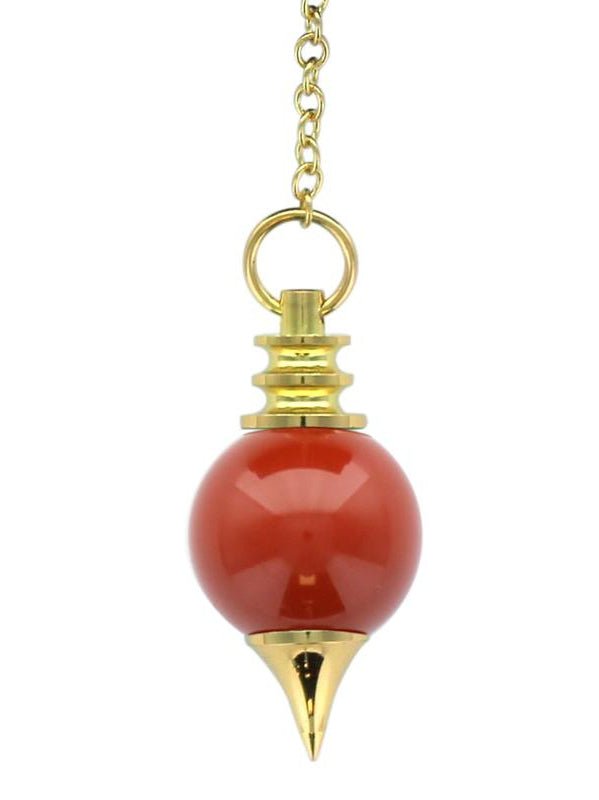 Pendule Sephoroton - Jaspe Rouge - Pendule divinatoire cadeau bel objet - Rouge et Noir