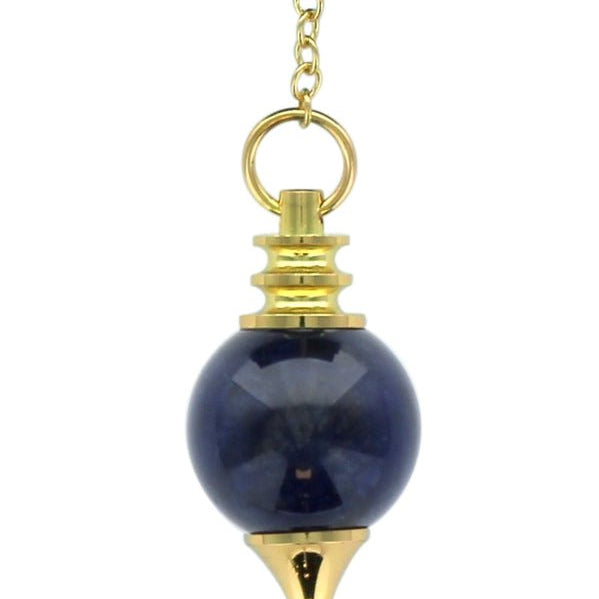 Pendule Sephoroton - Sodalite - Pendule divinatoire - Rouge et Noir