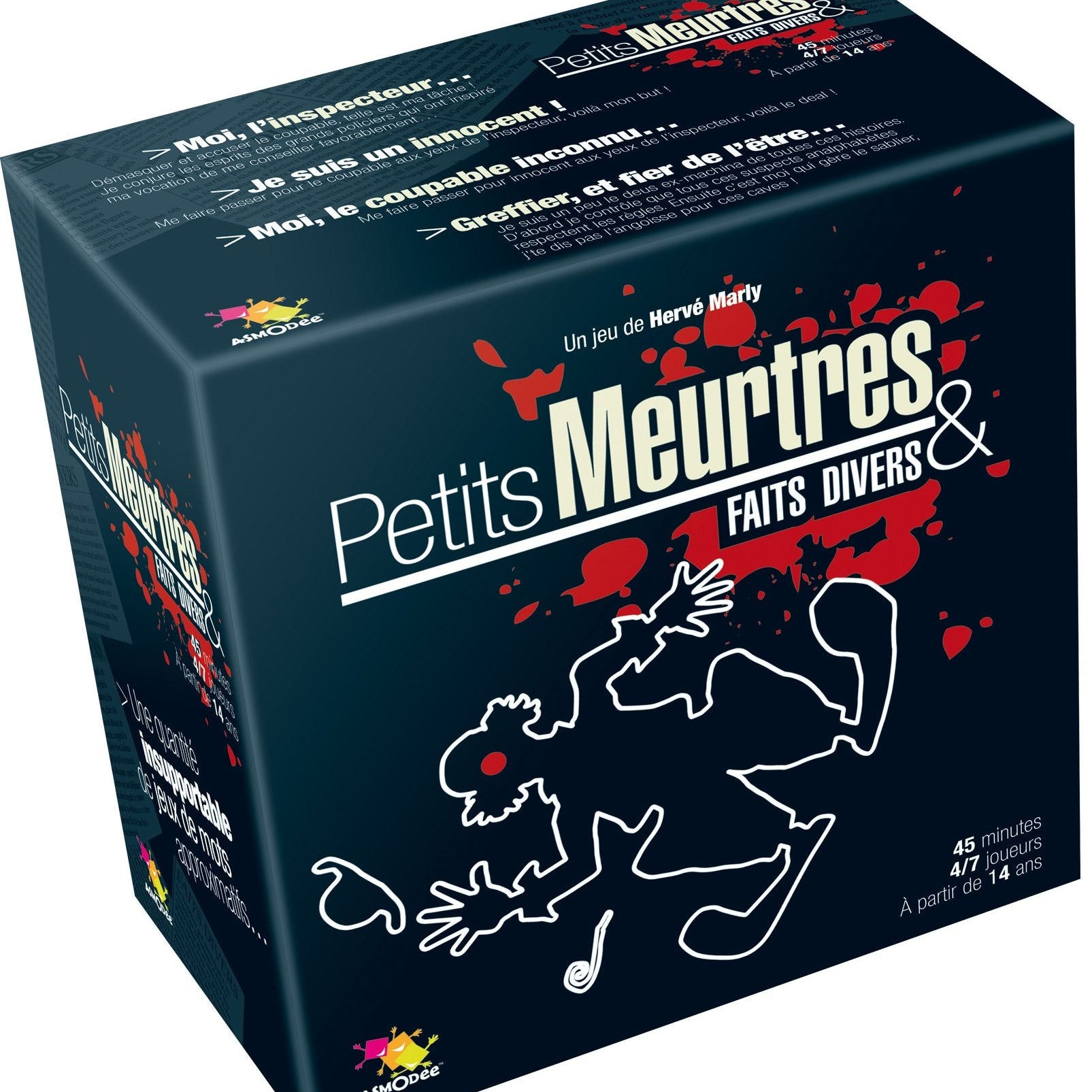 Petits Meurtres & Faits divers - Jeu de plateau de rôles enfants - Rouge et Noir