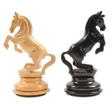 Pièces Cavalier Cabré - Ebène le - jeu d'échecs pièces d'échecs classiques cadeau bel objet - Rouge et Noir