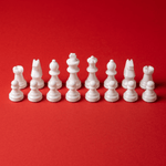 Pièces d'échecs en albâtre - Vert - Scali - ensemble échecs classique et décoratif cadeau adulte - Rouge et Noir