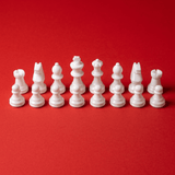 Pièces d'échecs en albâtre - Vert - Scali - ensemble échecs classique et décoratif cadeau adulte - Rouge et Noir