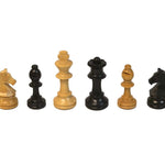 Pièces d'échecs en Buis CHAVET - Fabrication française - jeu d'échecs pièces d'échecs classiques - Rouge et Noir