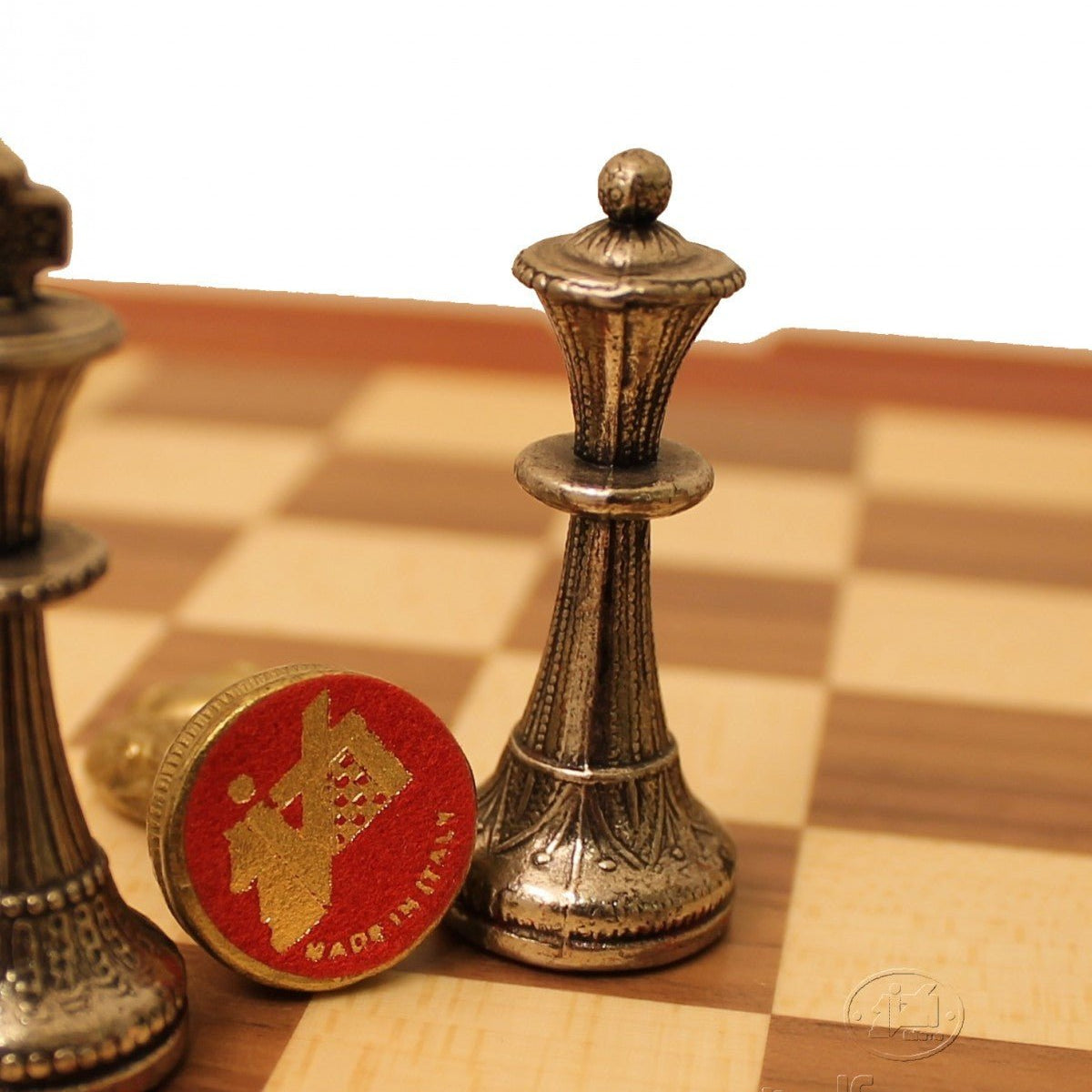 Pièces d'échecs en métal - Mignon - Fait à la main - jeu d'échecs pièces d'échecs classiques et décoratives - Rouge et Noir