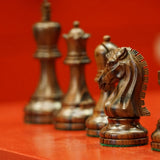 Pièces d'échecs Iroquoises en Palissandre - Chopra - jeu d'échecs pièces d'échecs classiques - Rouge et Noir