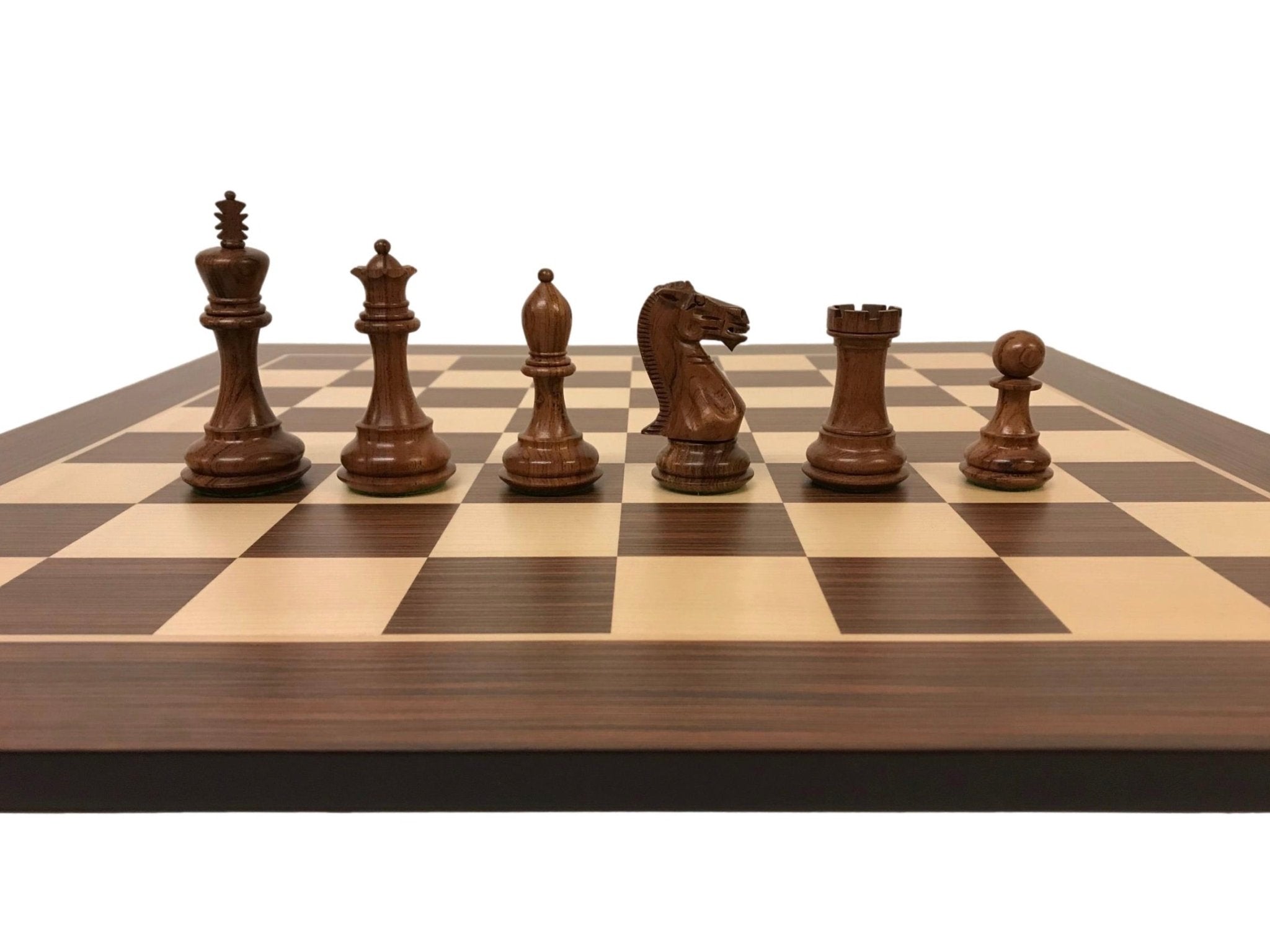 Pièces Élégance Palissandre - jeu d'échecs pièces d'échecs classiques - Rouge et Noir