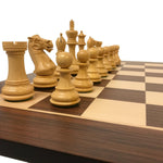 Pièces Élégance Palissandre - jeu d'échecs pièces d'échecs classiques - Rouge et Noir