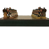 Pièces Napoléon Vs Russes - Résine - Peint à la main - Pièces d’échecs décoratives figuratives - Rouge et Noir