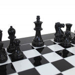 Pièces Staunton Laquées - Pièces d’échecs classiques et décoratives figuratives - Rouge et Noir