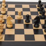 Pièces Staunton Taille 3 - Basic line - jeu d'échecs pièces d'échecs classiques - Rouge et Noir