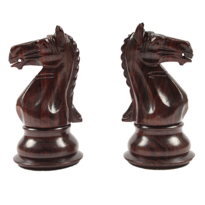 Pièces Suprême Palissandre - jeu d'échecs pièces d'échecs classiques cadeau bel objet - Rouge et Noir