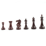 Pièces Suprême Palissandre - jeu d'échecs pièces d'échecs classiques cadeau bel objet - Rouge et Noir