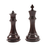 Pièces Suprême Palissandre - jeu d'échecs pièces d'échecs classiques cadeau bel objet - Rouge et Noir