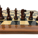 Pièces Ultime - Palissandre - jeu d'échecs pièces d'échecs classiques - Rouge et Noir