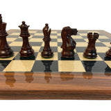 Pièces Ultime - Palissandre - jeu d'échecs pièces d'échecs classiques - Rouge et Noir