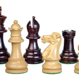 Pièces Ultime - Palissandre - jeu d'échecs pièces d'échecs classiques - Rouge et Noir