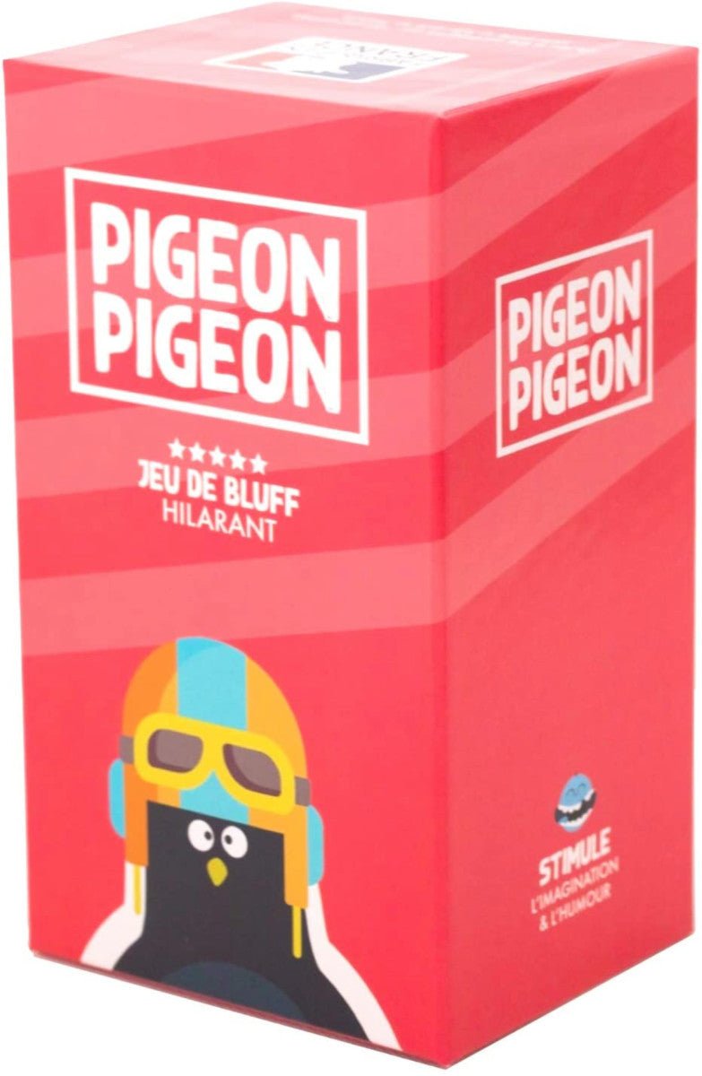 Pigeon Pigeon - Jeu de plateau d'ambiance et de vivacité - Rouge et Noir