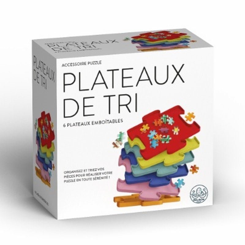 Plateaux de tri pour puzzle - accessoire de puzzle - Rouge et Noir