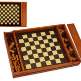 Plumier Dames / Echecs Imprimé - jeu traditionnel jeu de dames - Rouge et Noir