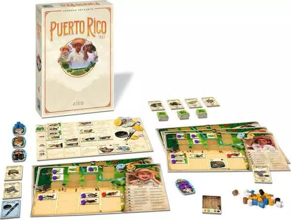 Puerto Rico 1897 - Jeu de plateau de stratégie - Rouge et Noir