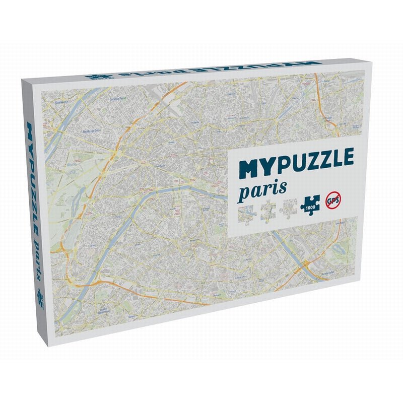 Puzzle 1000 p - Plan de Paris - My Puzzle - Puzzle en carton autre - Rouge et Noir