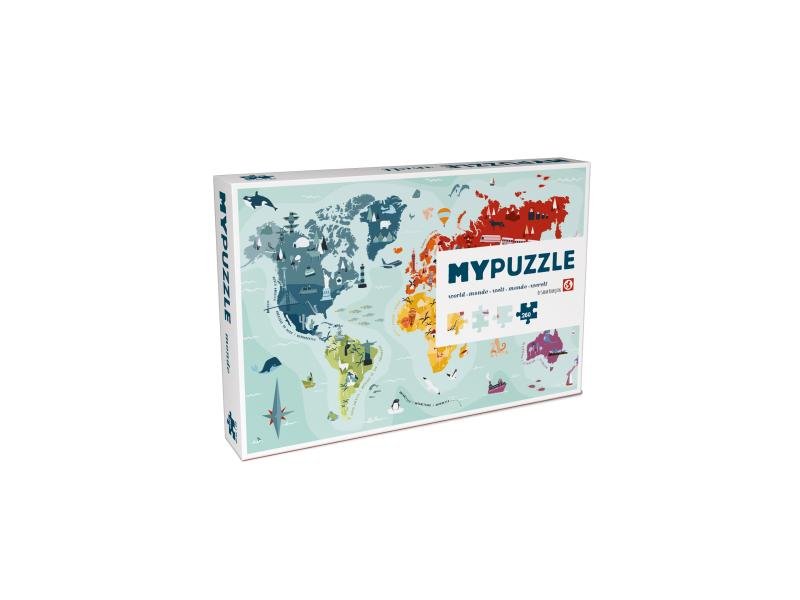 Puzzle 252 p - World - My Puzzle - Puzzle en carton autre - Rouge et Noir