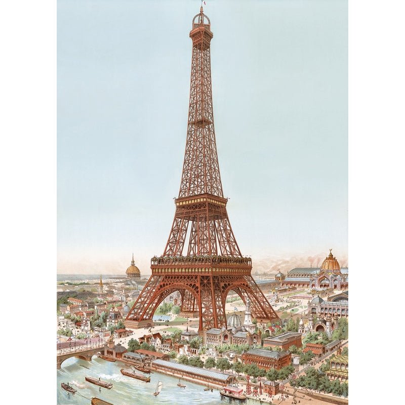 Puzzle Bois Michèle Wilson - 80 pièces - La Tour Eiffel - Tauzin - Puzzle en bois Michèle Wilson - Rouge et Noir