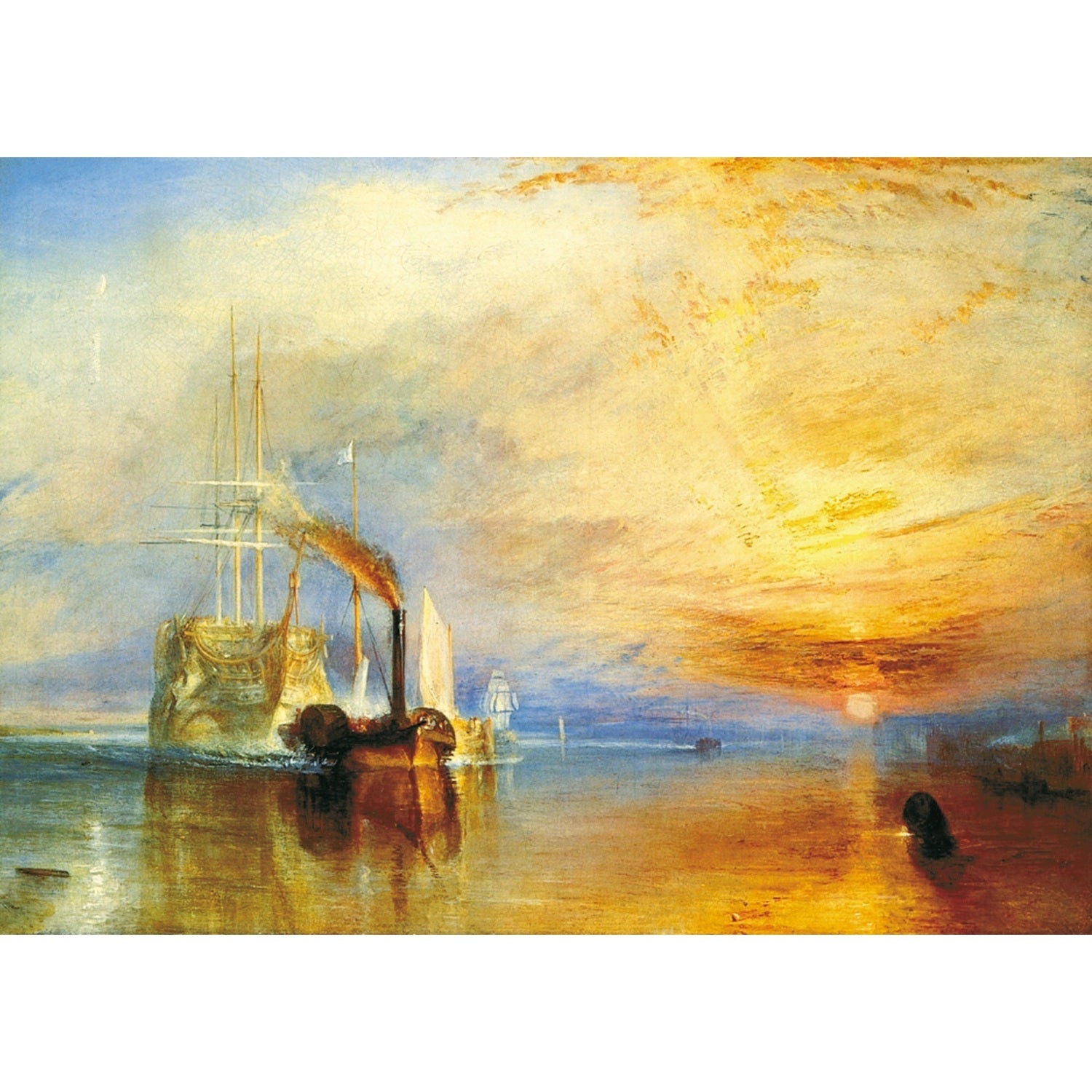 Puzzle Bois Wentworth - 250 pièces - The fighting Temeraire - Turner - Puzzle en bois Wentworth - Rouge et Noir