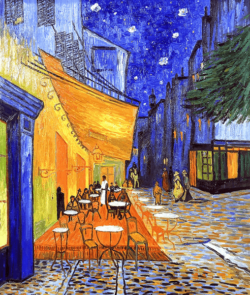 Puzzle Coffre Luxe 1000p - Café le soir - Van Gogh - Puzzle en carton cadeau adulte - Rouge et Noir