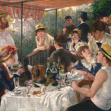 Puzzle Coffre Luxe 1000p - Le déjeuner des canotiers - Pierre Auguste Renoir - Puzzle en carton cadeau adulte - Rouge et Noir