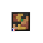 Puzzle Cube - Casse - tête en bois cube enfant - Rouge et Noir