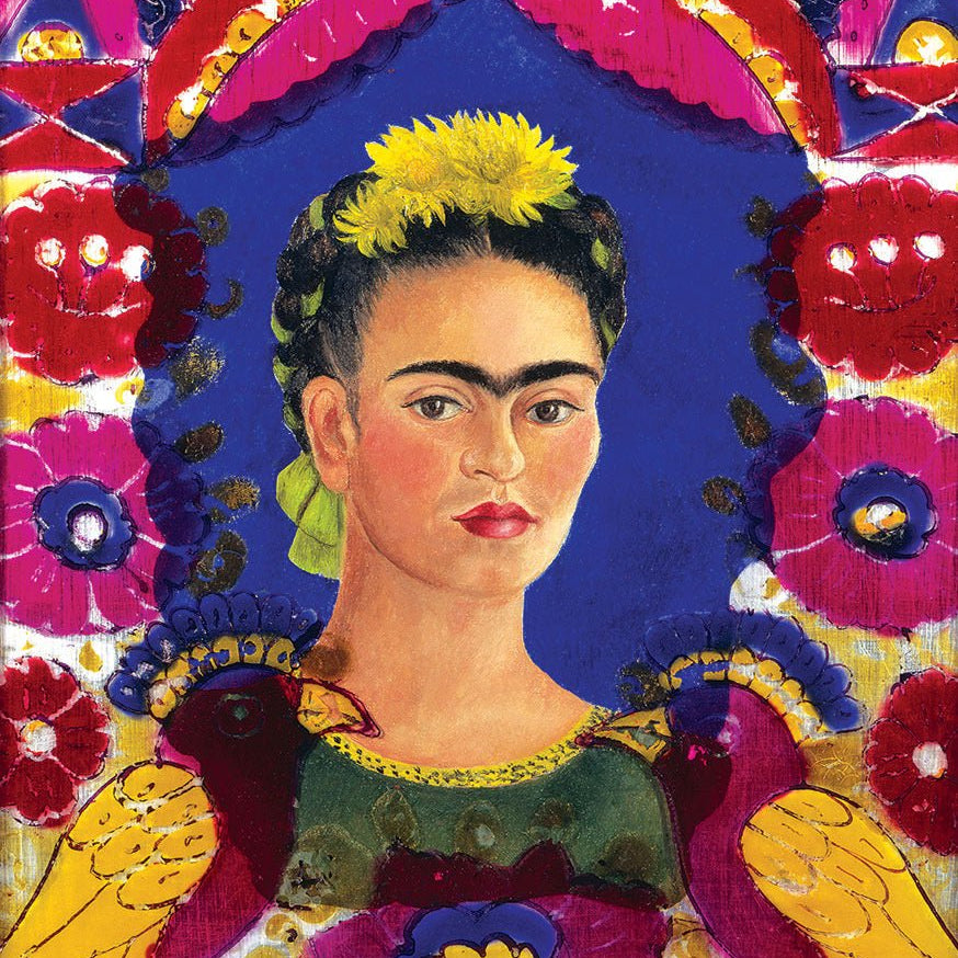 Puzzle Eurographics - 1000 p - Autoportrait / Le cadre - Frida Kahlo - Puzzle en carton - Rouge et Noir