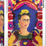 Puzzle Eurographics - 1000 p - Autoportrait / Le cadre - Frida Kahlo - Puzzle en carton - Rouge et Noir