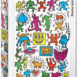 Puzzle Eurographics - 1000 p - Collage - Keith Haring - Puzzle en carton - Rouge et Noir