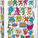 Puzzle Eurographics - 1000 p - Collage - Keith Haring - Puzzle en carton - Rouge et Noir