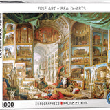 Puzzle Eurographics - 1000 p - Galerie de vues de la Rome moderne - Panini - Puzzle en carton - Rouge et Noir