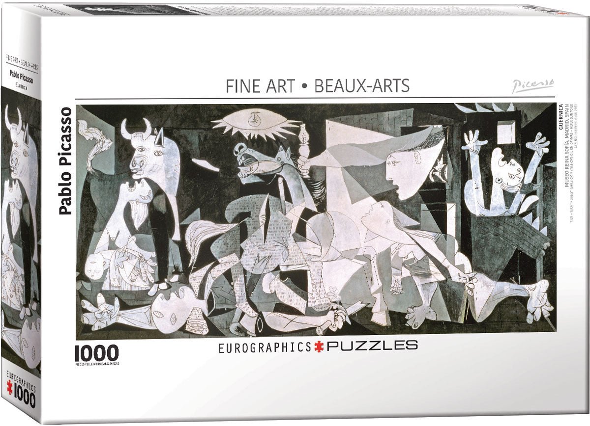 Puzzle Eurographics - 1000 p - Guernica - Picasso - Puzzle en carton - Rouge et Noir