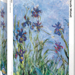 Puzzle Eurographics - 1000 p - Iris - Monet - Puzzle en carton - Rouge et Noir