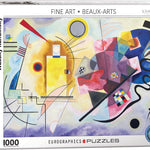 Puzzle Eurographics - 1000 p - Jaune Rouge Bleu - Kandinsky - Puzzle en carton - Rouge et Noir