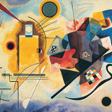 Puzzle Eurographics - 1000 p - Jaune Rouge Bleu - Kandinsky - Puzzle en carton - Rouge et Noir