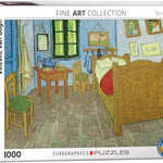 Puzzle Eurographics - 1000 p - La chambre à coucher - Van Gogh - Puzzle en carton - Rouge et Noir