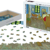 Puzzle Eurographics - 1000 p - La chambre à coucher - Van Gogh - Puzzle en carton - Rouge et Noir