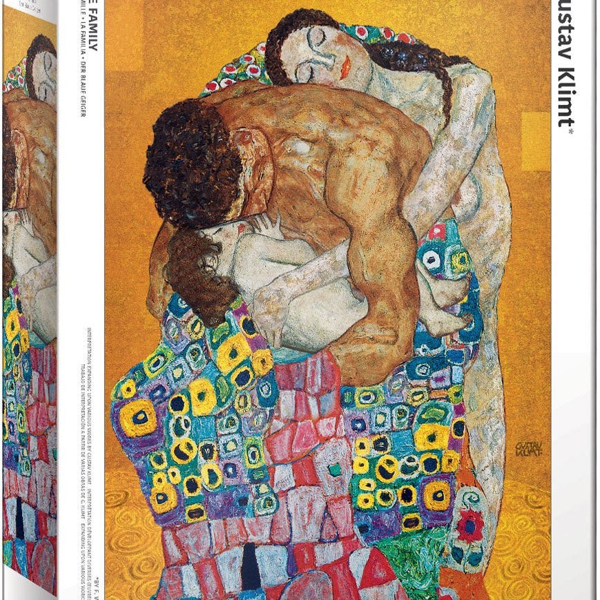 Puzzle Eurographics - 1000 p - La Famille - Gustav Klimt - Puzzle en carton - Rouge et Noir