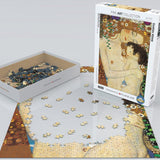 Puzzle Eurographics - 1000 p - La mère et l'enfant - Klimt - Puzzle en carton - Rouge et Noir